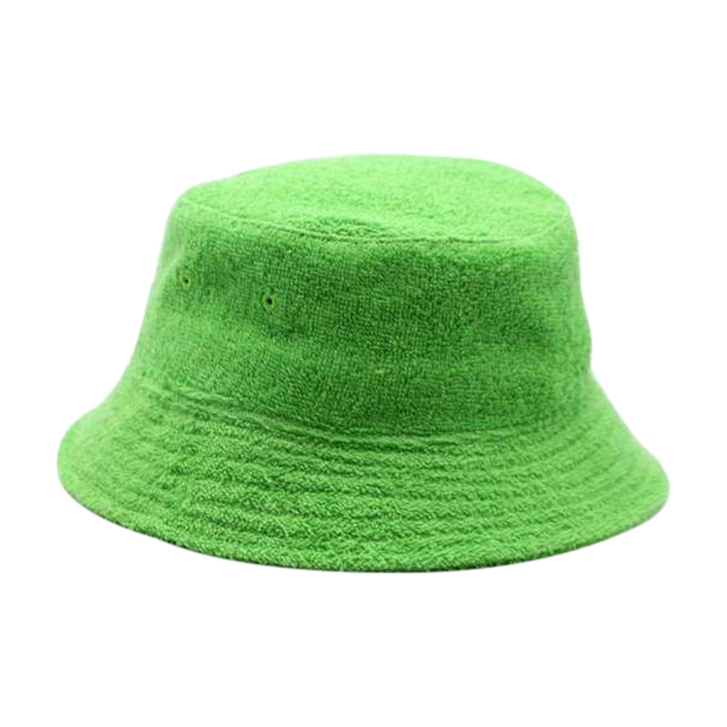 Phoebe Kids Terry Bucket Hat Lime DISCONTINUED