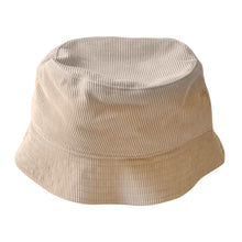 Load image into Gallery viewer, Juno Kids Corduroy Bucket Hat Ivory
