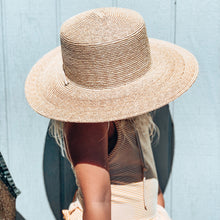 Load image into Gallery viewer, Florence Kids Straw Boat Hat DISCONTINUED
